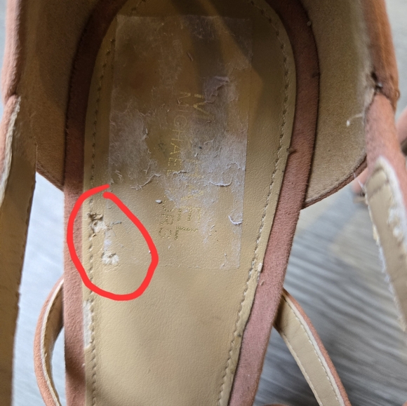 Michael Kors Sandra Suede Platform Sandal, Terra Color, Size 11 - Picture 9 of 10